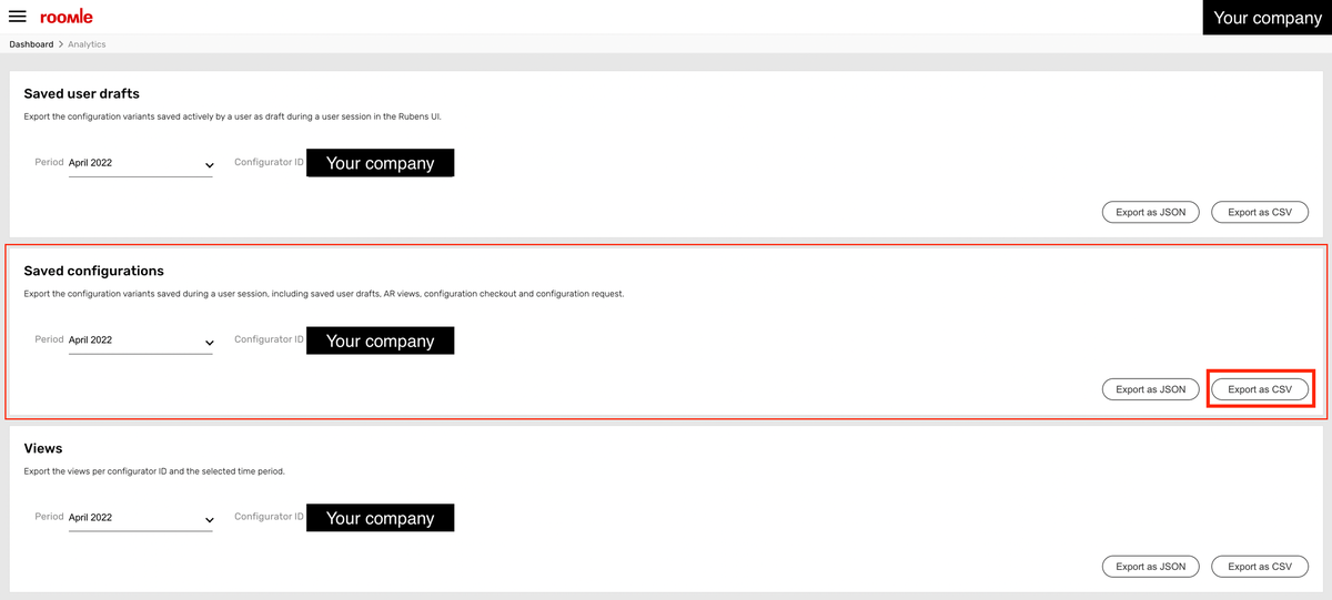 Click on Analytics