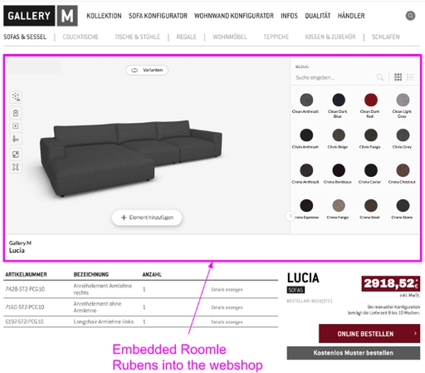 E-Commerce Configurator Integration Example